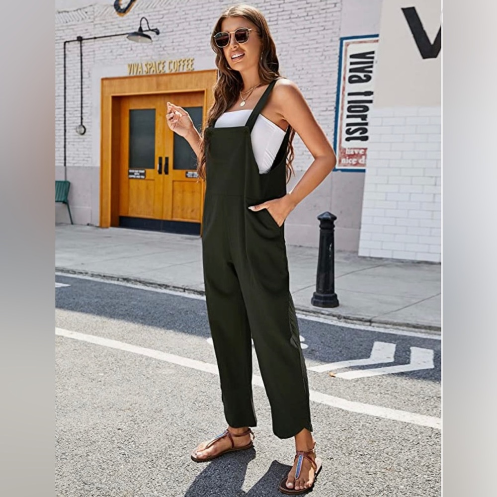 Black bib overalls